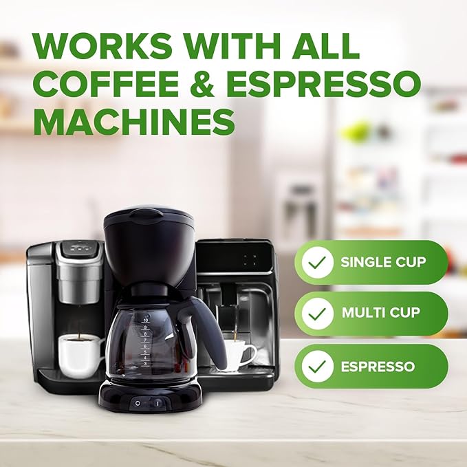 Renuv Dishwasher Cleaner + Coffee Maker Cleaner Bundle - Heavy Duty Kitchen Appliance Deep Cleaning, Descaling, (12 Tablets of each)