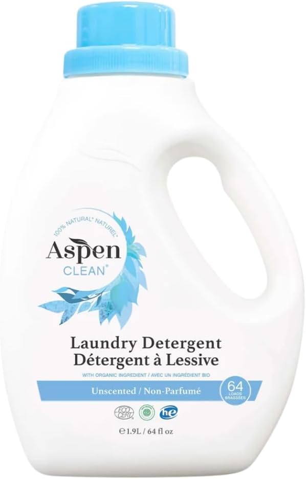 Unscented Liquid Laundry Detergent for Sensitive Skin – 64 oz