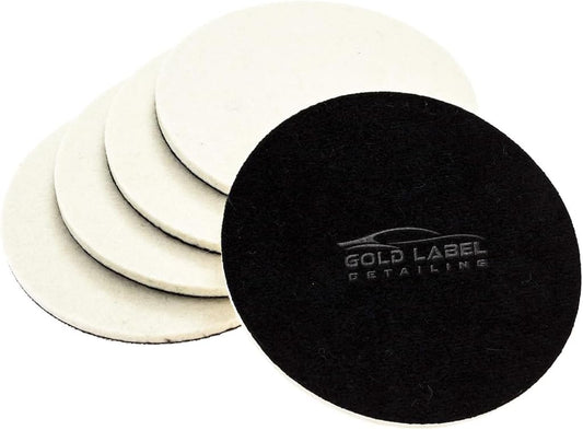 Glass Polishing Pad Discs for Use with Cerium Oxide 5 Pack | 3", 5" and 6" | Remove Scratches and Scuffs in Windshields, Windows, Table Tops and More (6")