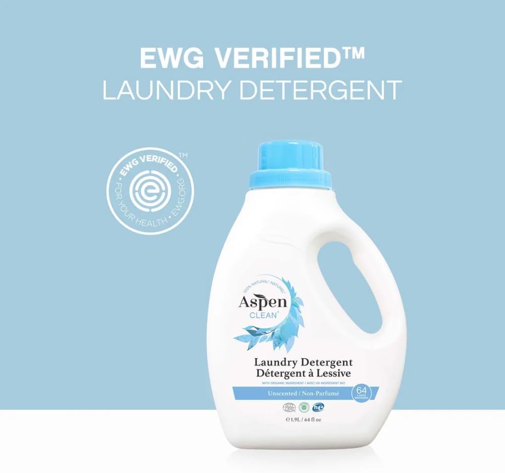 Unscented Liquid Laundry Detergent for Sensitive Skin – 64 oz