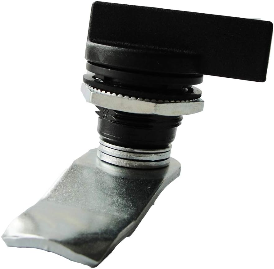 WJSKDQ 2PCS Thumb Operated Offset Thumb Cam Lock Black Cam Lock