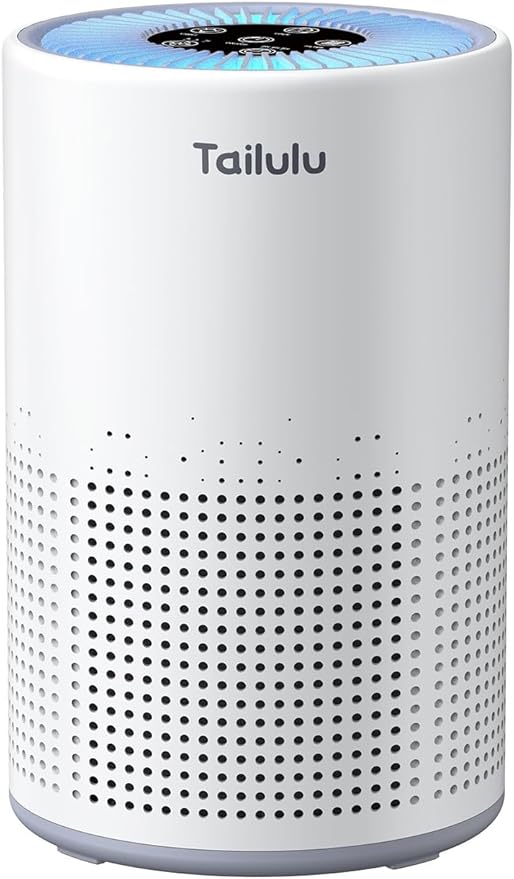Air Purifiers for Bedroom Home Pets 1200 Ft², Tailulu H13 True HEPA Air Filter Portable Air Purifier with 12dB Sleep Mode, Speed Control, Timer, Quiet Air Cleaner For Odor Dust Smoke Pollen AP050