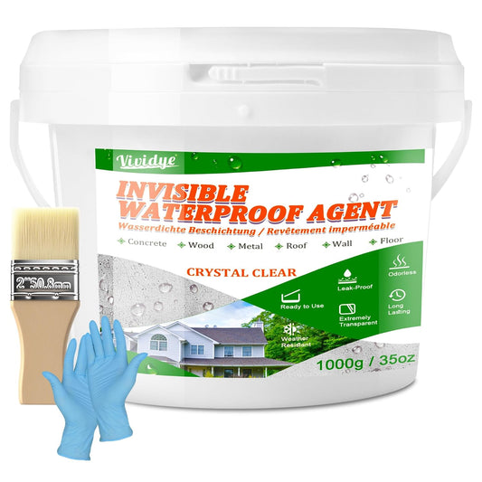 Transparent Waterproof Sealant 35oz – Clear Coating for Roof, Bathroom, Wall, Concrete & Windows
