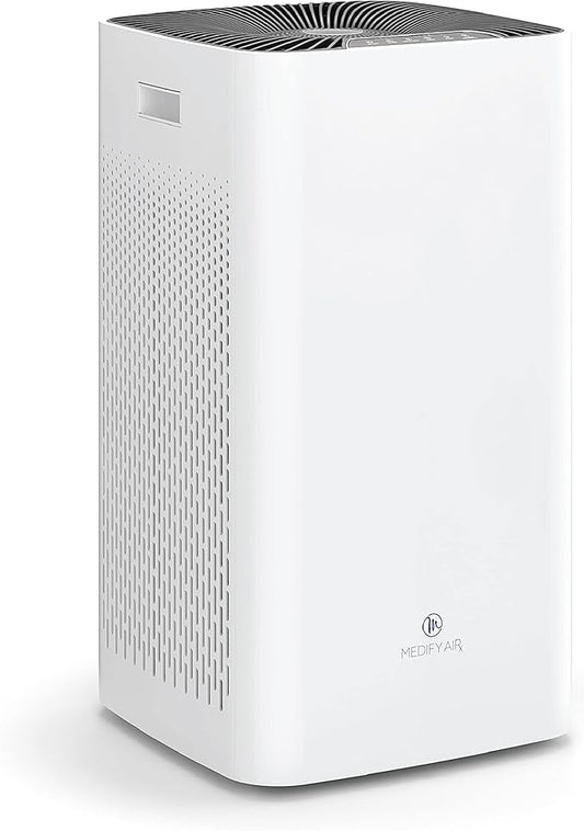 Medify MA-112 Air Purifier V3.0 with True HEPA H13 Filter|5,948 ft² Coverage in 1hr for Smoke, Wildfires, Odors, Pollen, Pets | Quiet 99.9% Removal to 0.1 Microns | White, 1-Pack