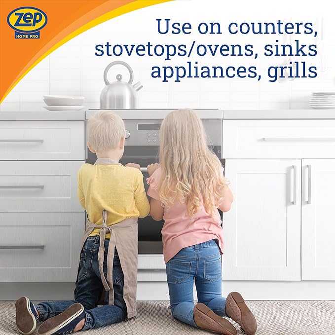 Zep Home Pro Citrus Degreaser Wipes 50 count- R59012 - Quickly cleans and degreases heavy-duty messes