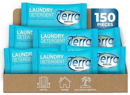 Terra Breeze Laundry Detergent Powder - 1.5 oz Packet (Case of 150)