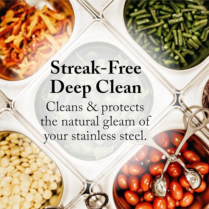 Goddard's Stainless Steel Cleaning Spray for Kitchen Appliances – Removes Grease & Food Stains, Brightens Surfaces to Streak-Free Shine, Resists Fingerprints, 23 oz